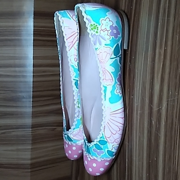 Lilly Pulitzer 8.5 ballet flats butterfly 🦋 design - Picture 2 of 4